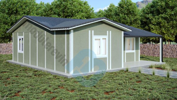 80 m² Tek Katlı 2+1 Prefabrik Ev - Görsel 3
