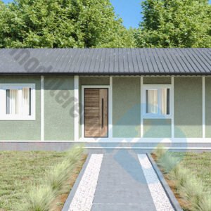 90 m² Tek Katlı 3+1 Prefabrik Ev