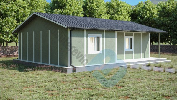 90 m² Tek Katlı 3+1 Prefabrik Ev - Görsel 4