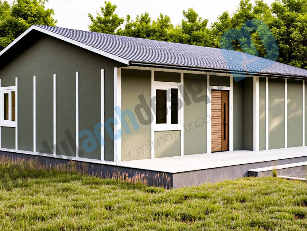 100m² Tek Katlı 3+1 Prefabrik Ev