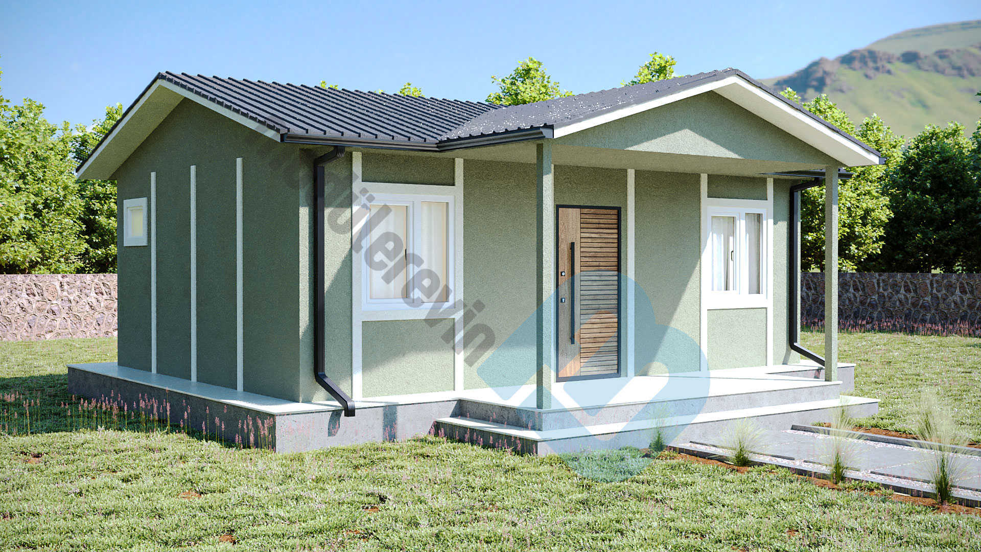 45m² 1+1 Prefabrik Ev