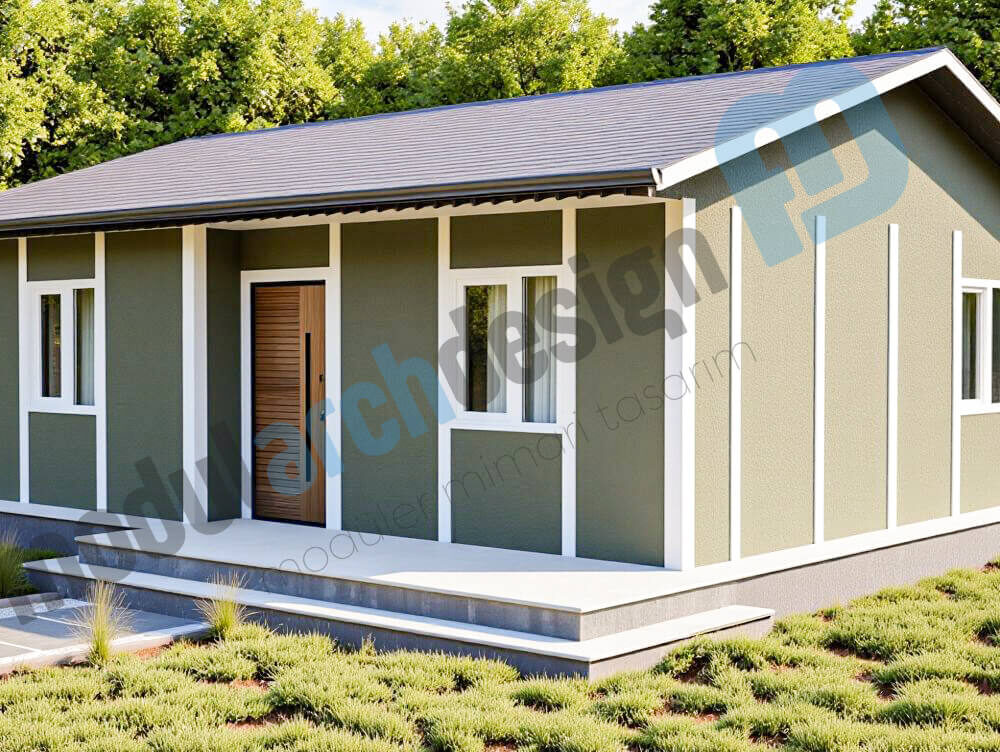 75m² 2+1 Prefabrik Ev