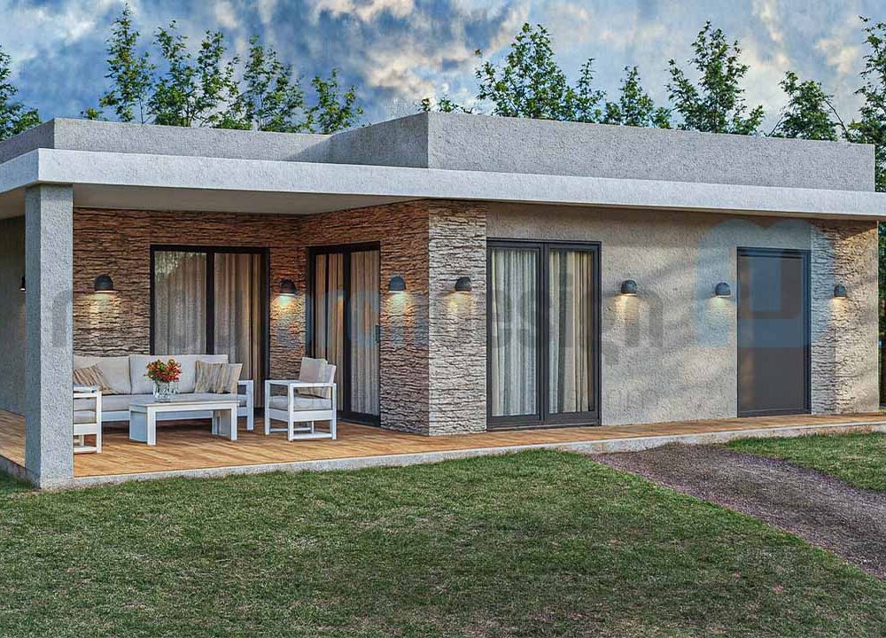 100m² Tek Katlı Hafif Çelik EV