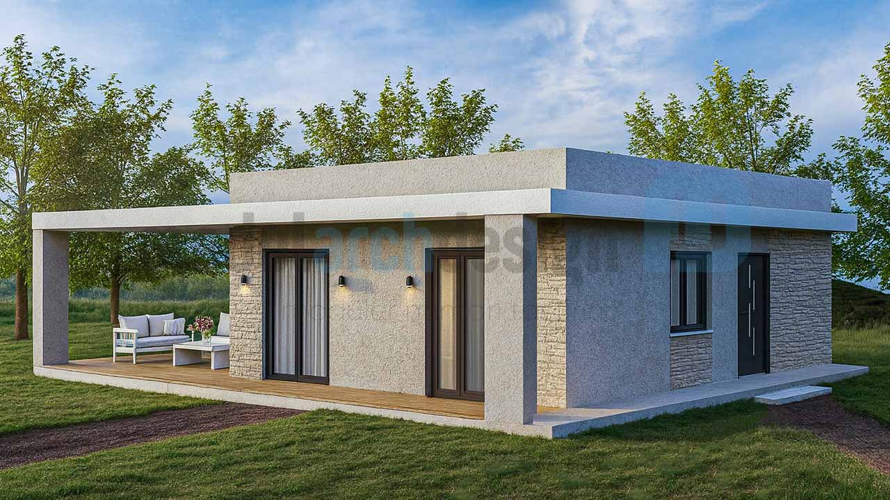 100m² Tek Katlı Hafif Çelik Ev - 2