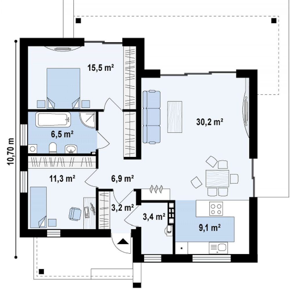 99m²-hafif-celik-ev-plani
